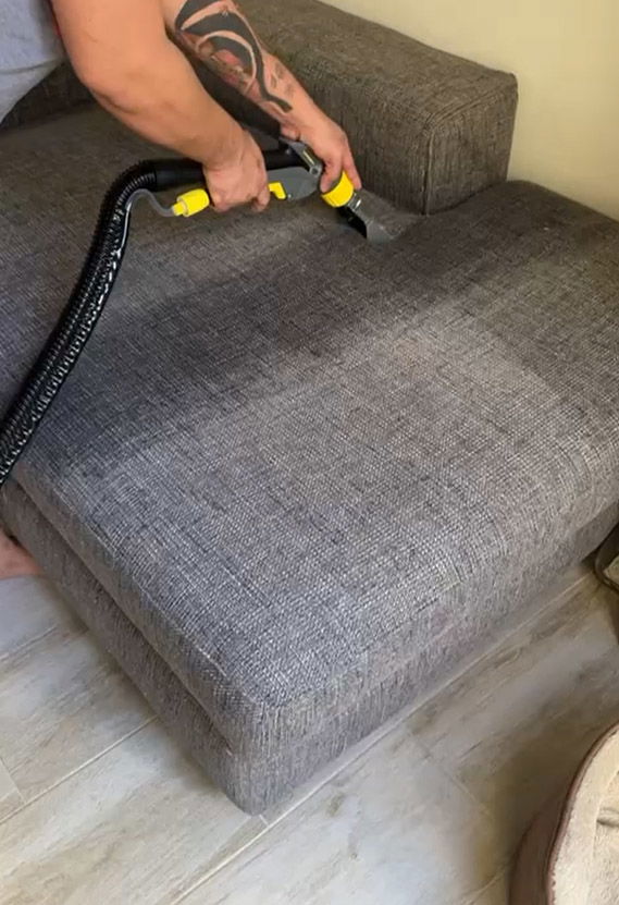 Professional sofa upholstery cleaning service in Malta by Pristine Cleaning
